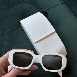 PRADA women’s white sunglasses